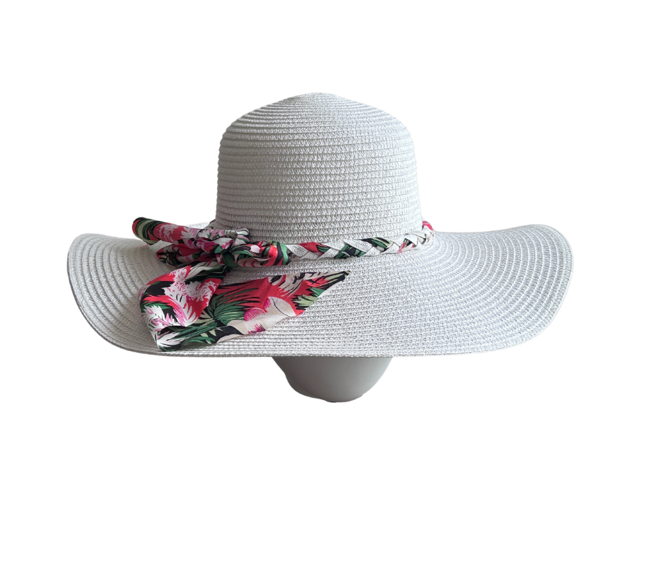 Sombrero de Verano Playa Mujer Modelo Dayanna - Blanco