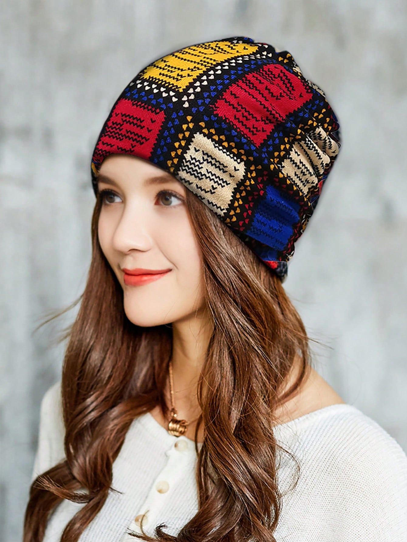 Beanie Cuellera 2 en 1 CheckBlend | Multicolor