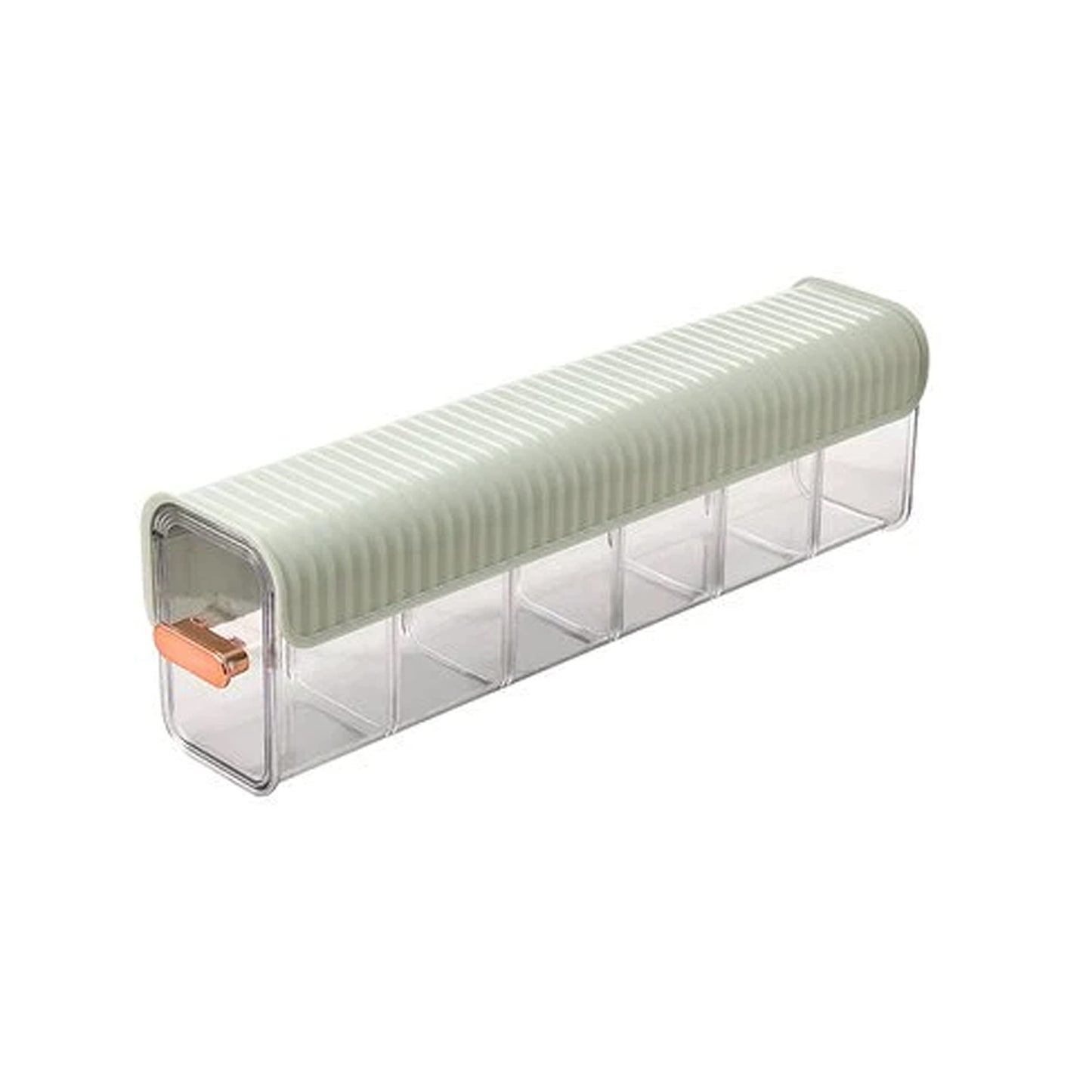 Organizador Acrílico de 6 compartimentos - Verde Claro