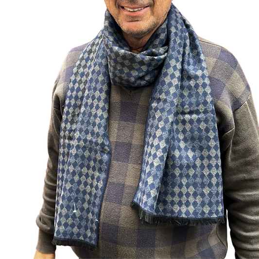 Bufanda Chalina Homero para hombre con diseño geometrico