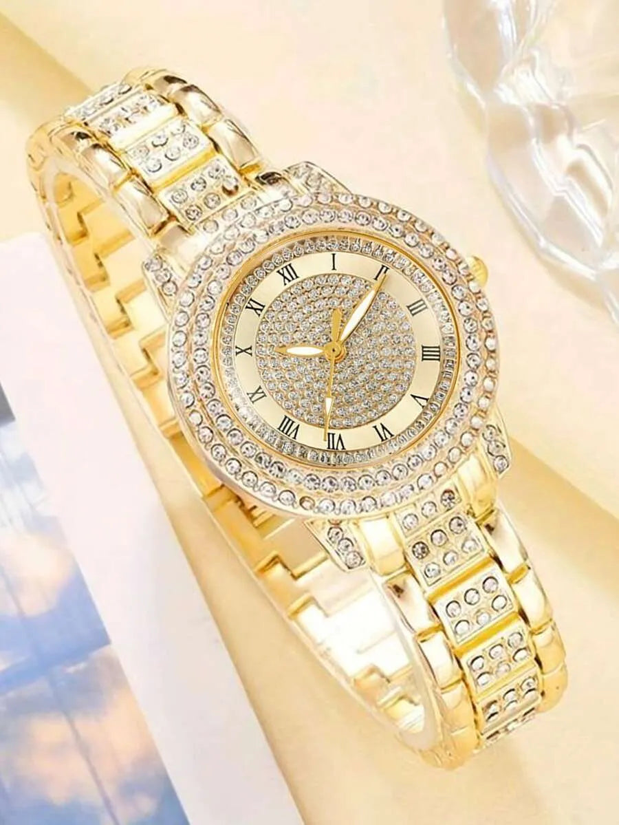 Set de Reloj y Pulsera Briseida - Dorado