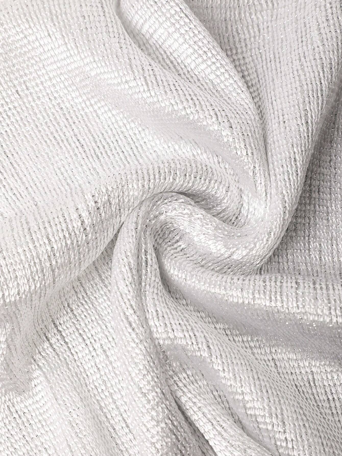 Chal Serena Regulable con flecos | Blanco