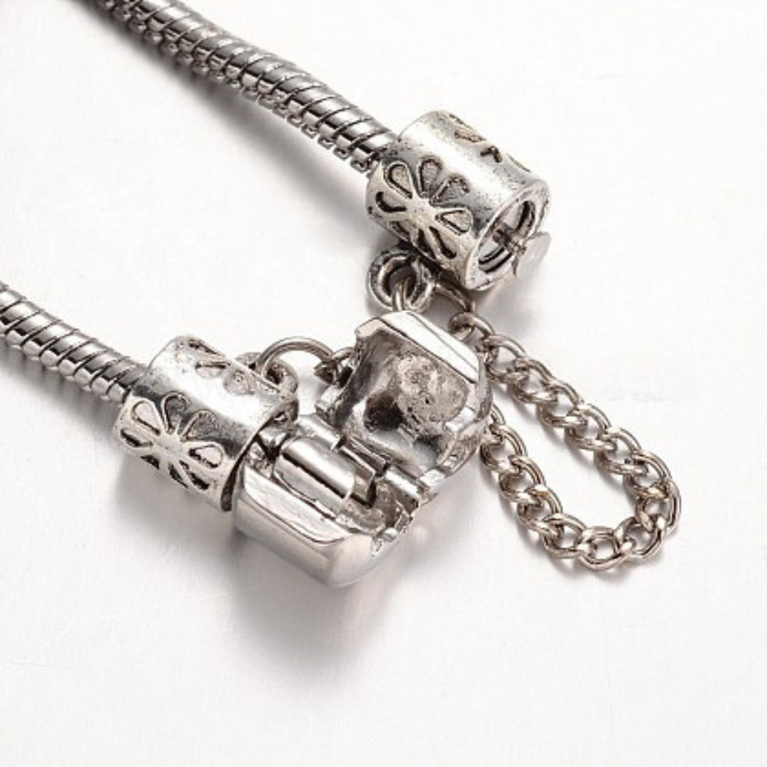 Pulsera con Charms Corona Morado - 19cm