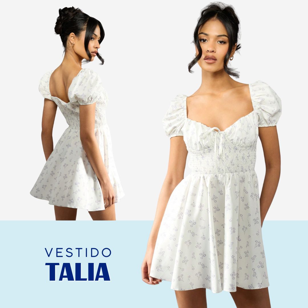 Vestido Talia con Estampado Floreado – Talla M