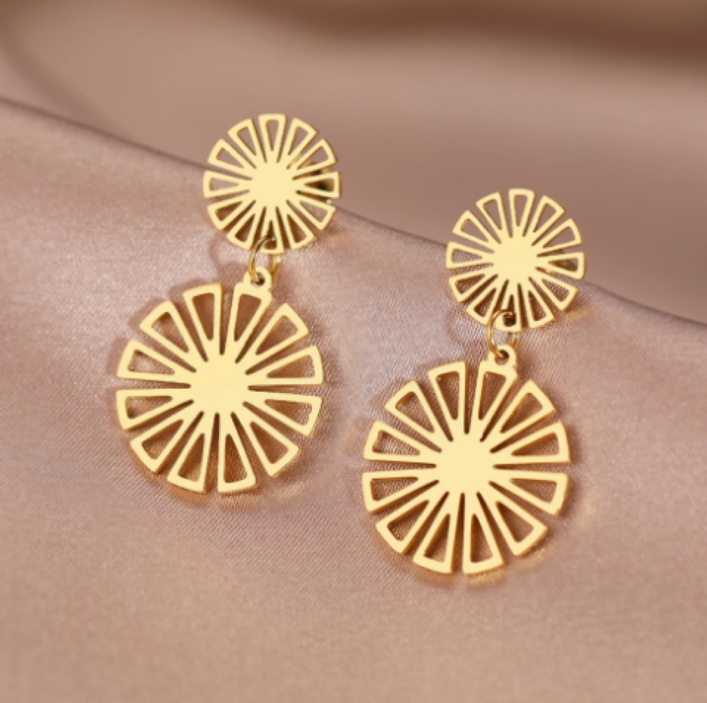 Aretes de acero Sunflower
