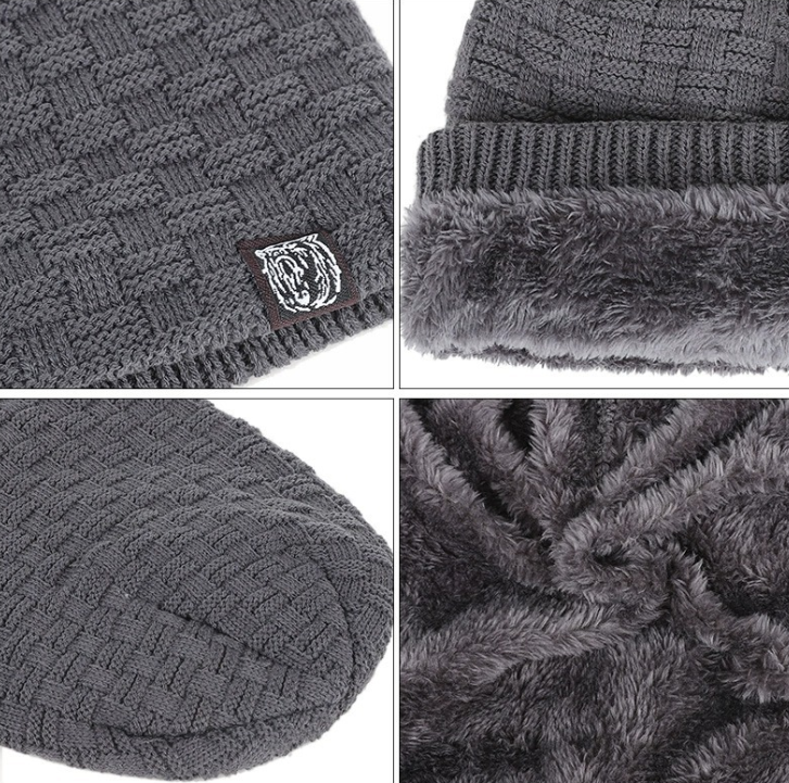 Beanie Ryan con polar interior | Gris