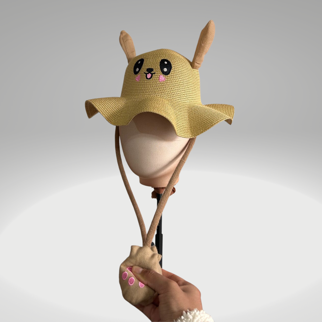 Huishi - sombrero para niños levanta oreja - Khaki - 54cm