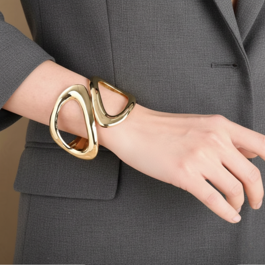 Pulsera Duna Mujer Cierre Tipo Clip| Dorado