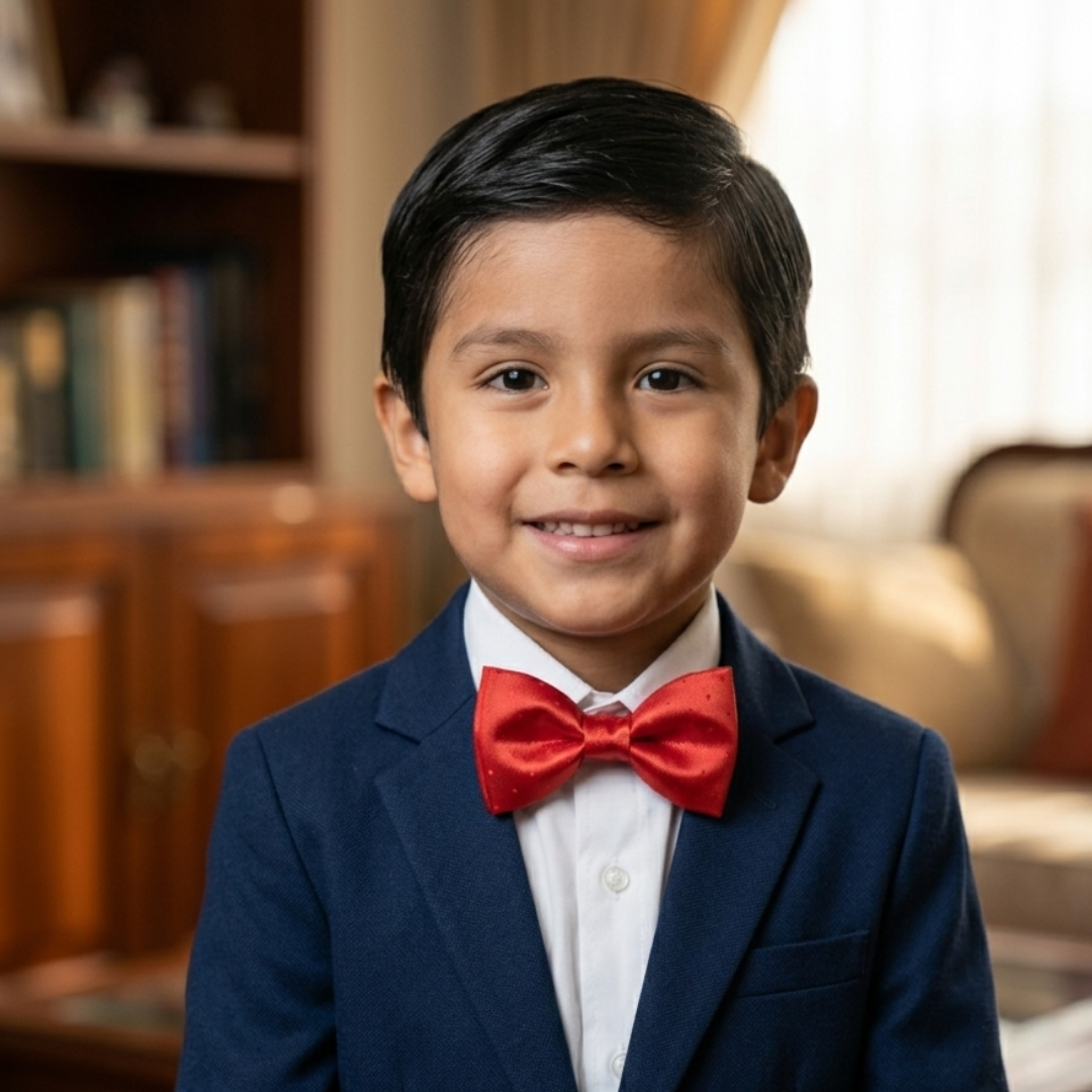 Corbata Michi Keanu para niños con elástico