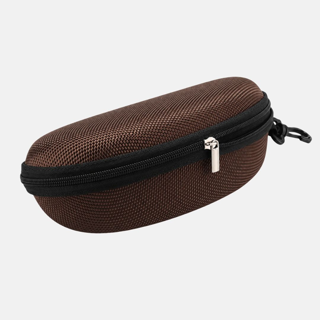 Estuche para lentes con cierre con gancho