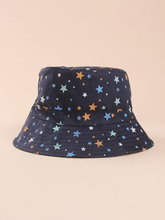 Bucket hat Ali 52cm: Gorro para niños con diseño de estrellitas de 2 a 5 años