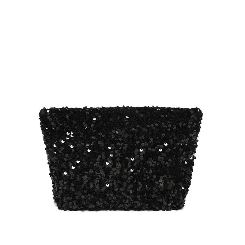 Bolso De Mano glitter Cosmetiquero Neceser Stardust | Negro