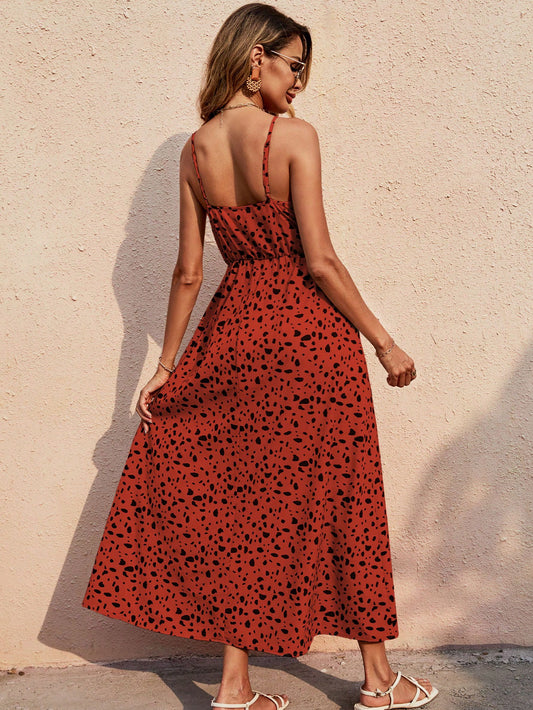 Vestido Largo Stone con diseño de lunares - Talla M