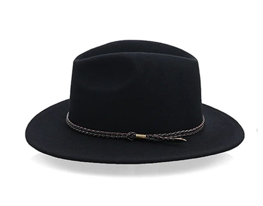 Sombrero Vaquero Unisex de Pana Negro - 59cm