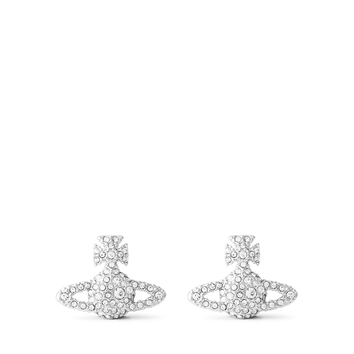Aretes Dupe Vivienne Westwood - Plateado