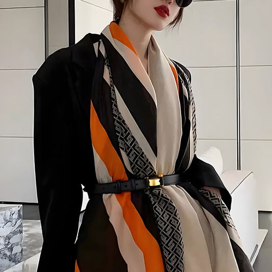 Pashmina Punto Hilo Waldorf Diseño Exclusivo | Beige