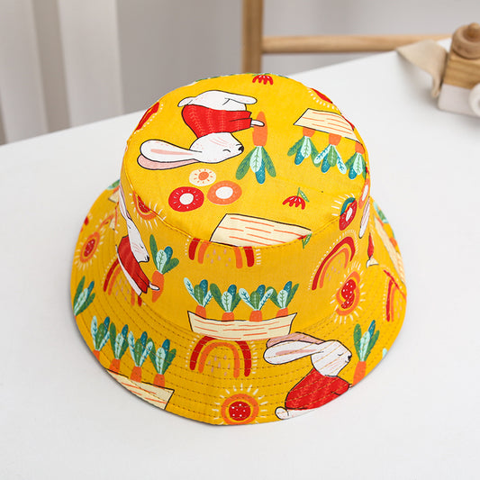 Bucket hat BunnyCarrot Amarillo/54cm : Gorro para niños de 4 a 6 años