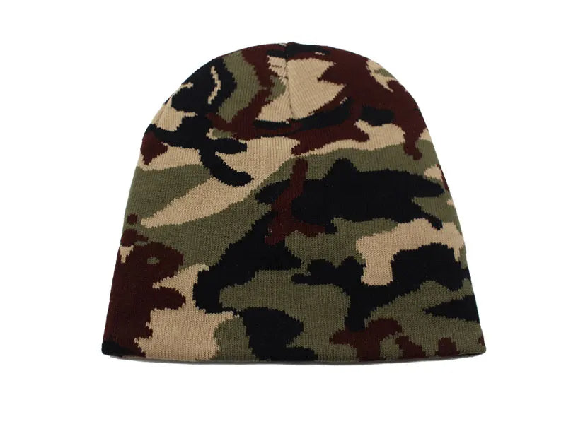 Beanie Ceñido Gorro Unisex | Camuflaje Verde