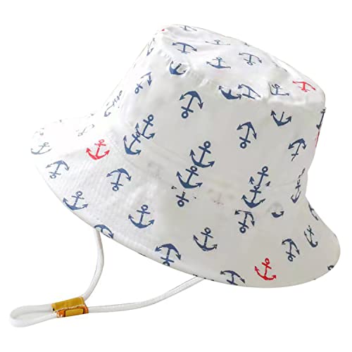 Bucket hat Marinero Blanco 54cm: Gorro para niño de 4 a 6 años