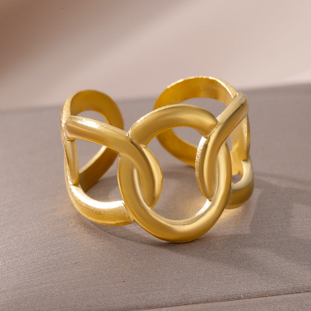 Olivia - Anillo Regulable de acero inoxidable para mujer