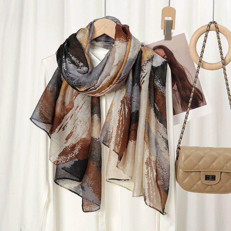 Pashmina Pollock Diseño Exclusivo Marrón