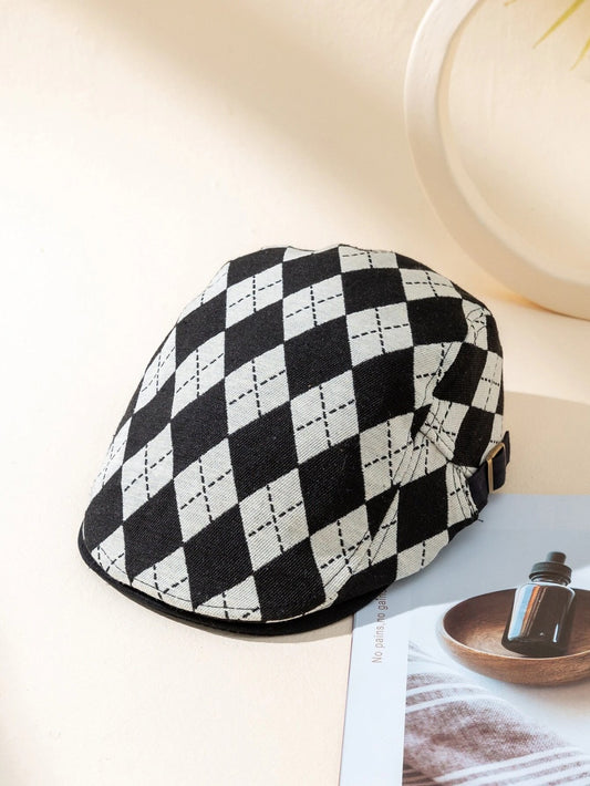 Boina Plaid Estampado a Cuadros