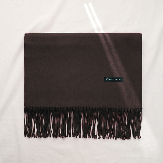 Bufanda Chalina Aymar Unisex color entero con flecos