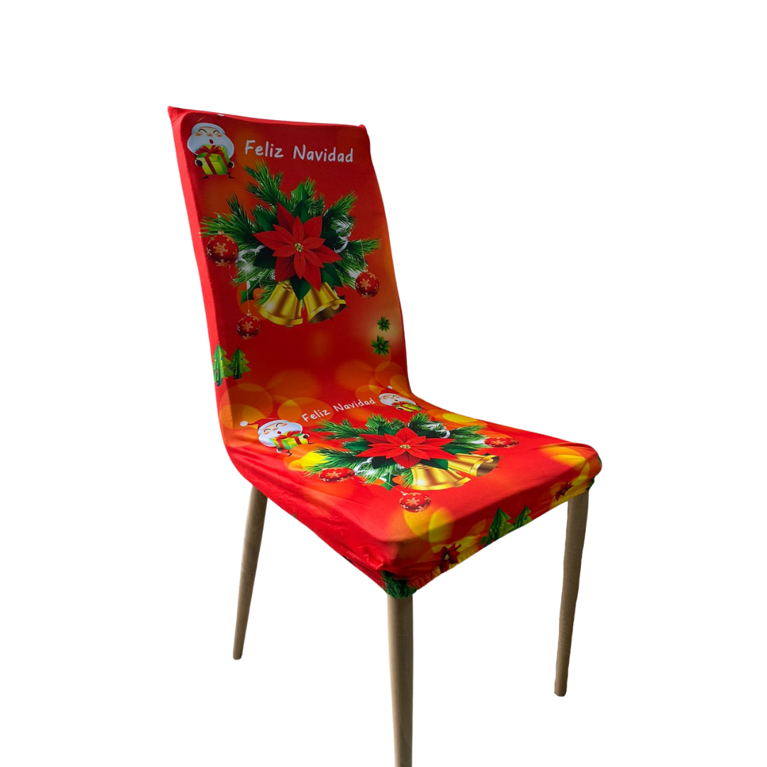 Funda Navideña para Silla Rectangular - Pack x2 unidades