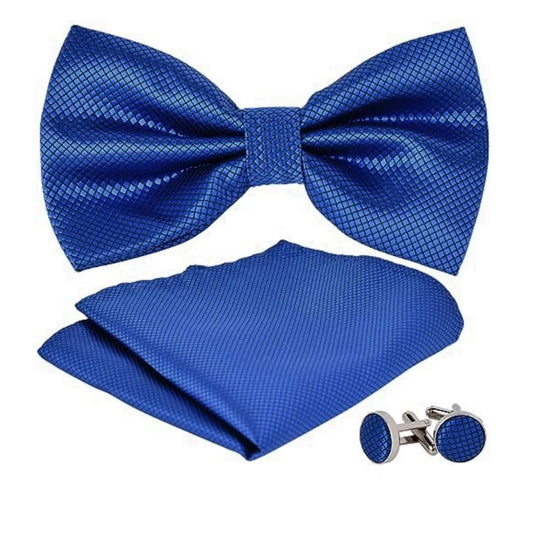 Set Houston: Corbata Michi, Pañuelo y Gemelos | Azulino