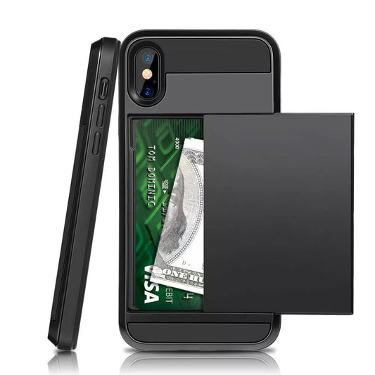 PractiCase™ Case 2 en 1 para iPhone con Tarjetero y Antishock