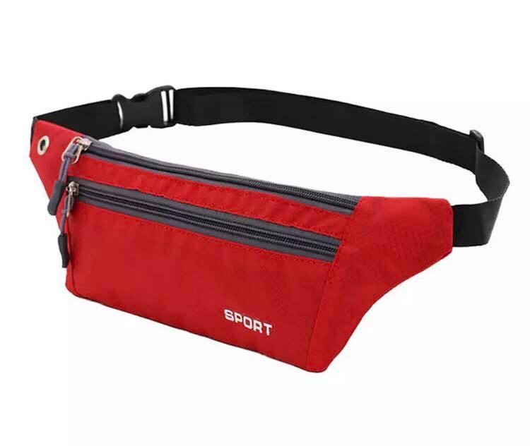 Canguro Deportivo Running Multifunción Porta Documentos - Rojo
