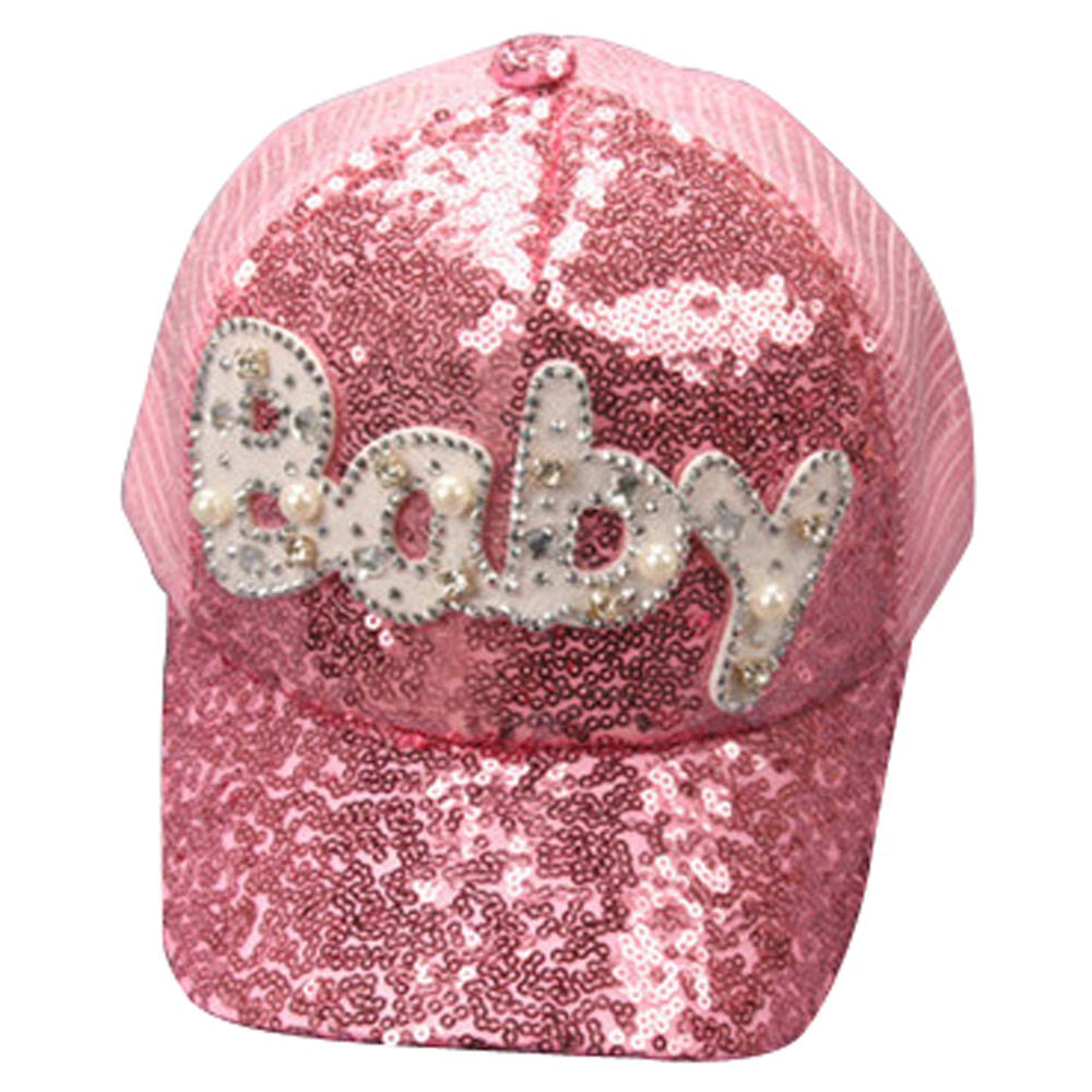Gorra Niña Kast Store Snapback glitter Valery - Rosado