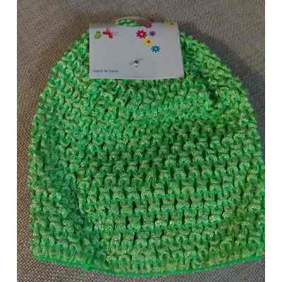 Gorro niña elastico modelo Perla - Verde
