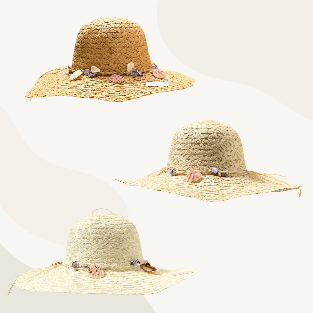 Sombrero de Verano playa Mujer Proteccion UV Modelo Carolina - Beige