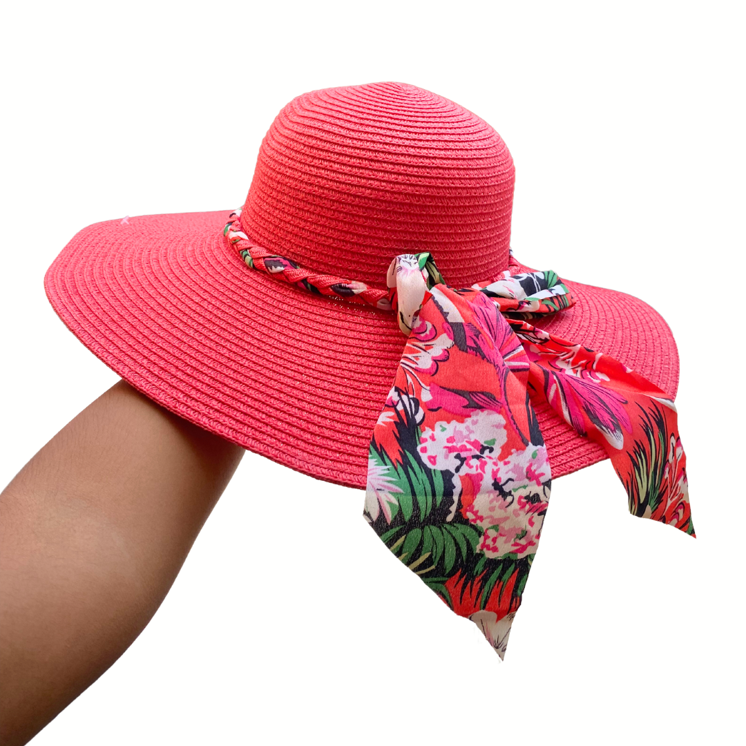 Sombrero de Verano Playa Mujer Modelo Dayanna - Coral