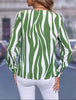 Cargar imagen en el visor de la galería, Blusa Mujer Modelo Rogely - Verde blanco - M