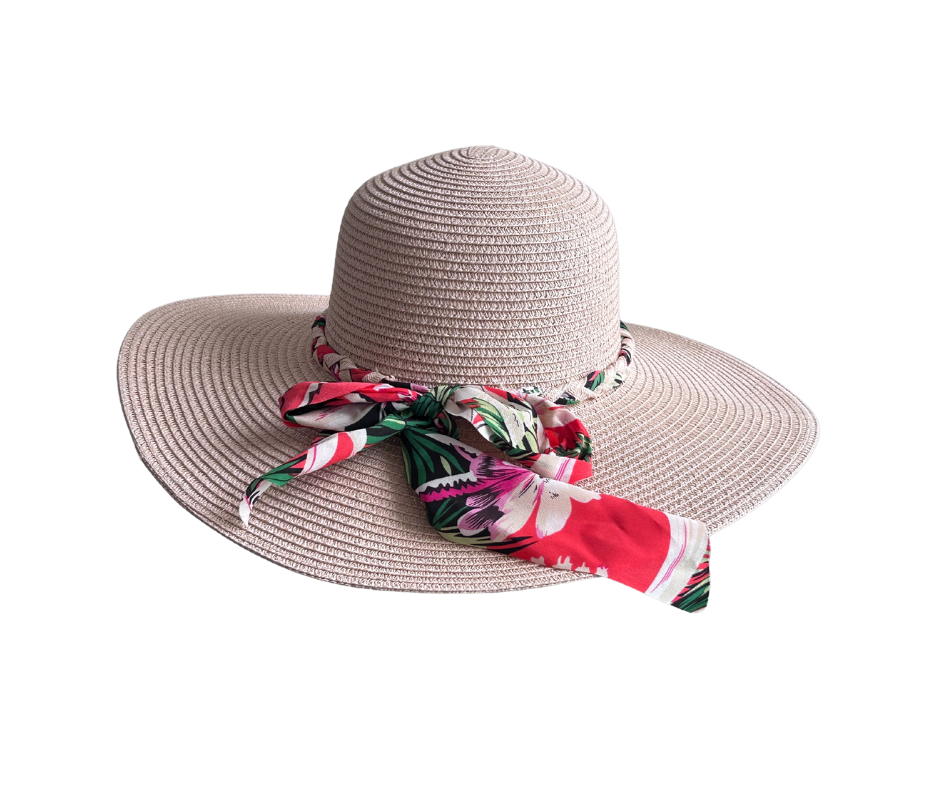 Sombrero de Verano Playa Mujer Modelo Dayanna - Palo Rosa