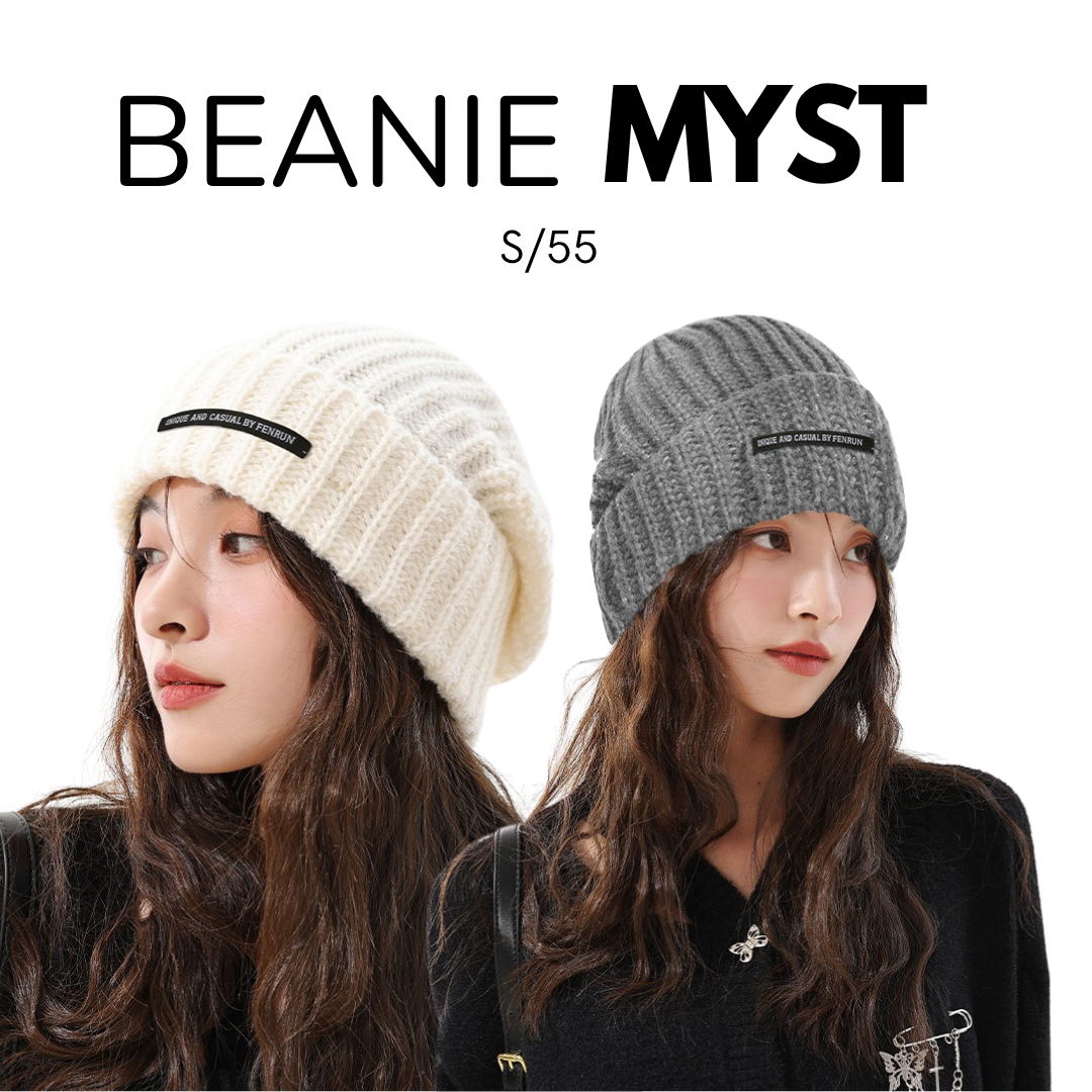 Beanie Myst de Punto con Diseño Moderno