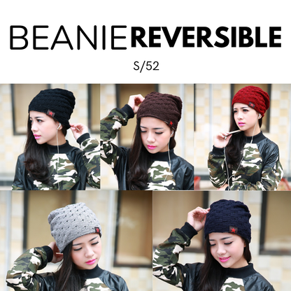 Beanie Reversible gorro Doble Cara