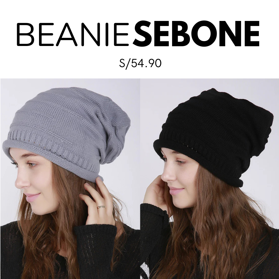 Beanie Sebone con Doble Estilo de Pliegues