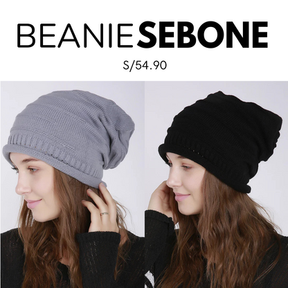 Beanie Sebone con Doble Estilo de Pliegues