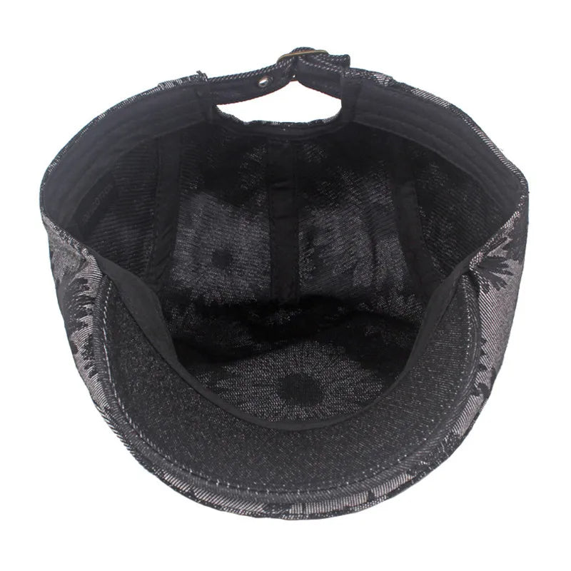 Boina DaisyFlower Denim | Gris Oscuro