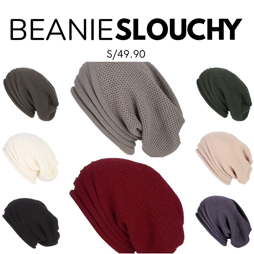 Beanie Slouchy Tejido Holgado Unisex