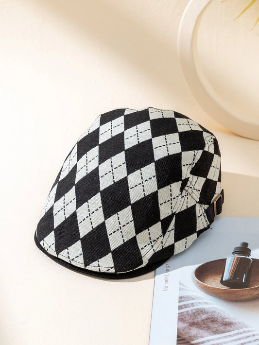 Boina Plaid Estampado a Cuadros