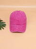 Gorro Tipo Beisbol Washed Effect Rosado