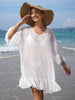 Salida Vestido de Playa Connie Talla L/XL - Blanco