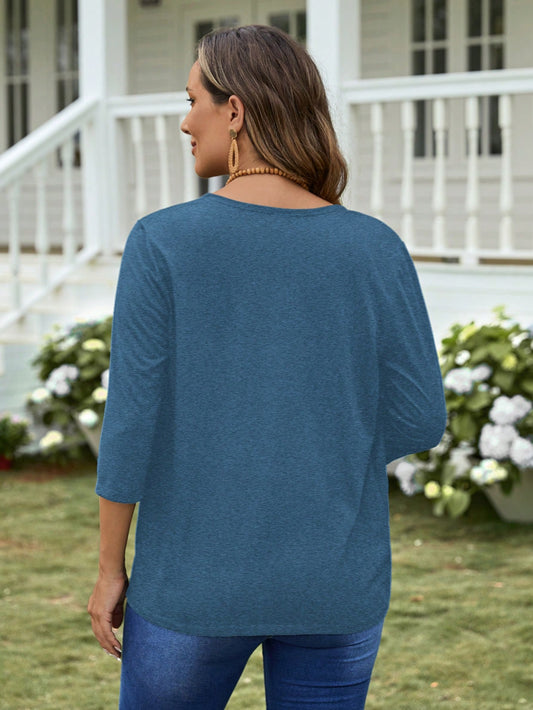 Cardigan para Mujer Elhois Azul Acero - Talla M/L