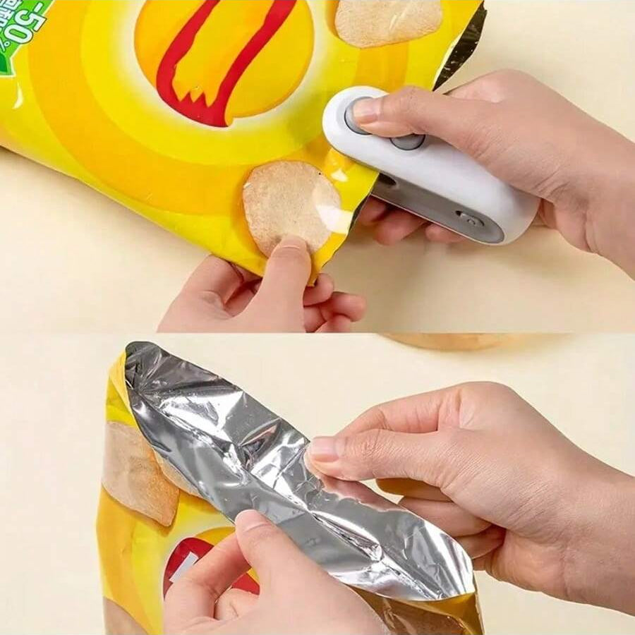 MINI SELLADOR DE BOLSAS PORTÁTIL (USB RECARGABLE)