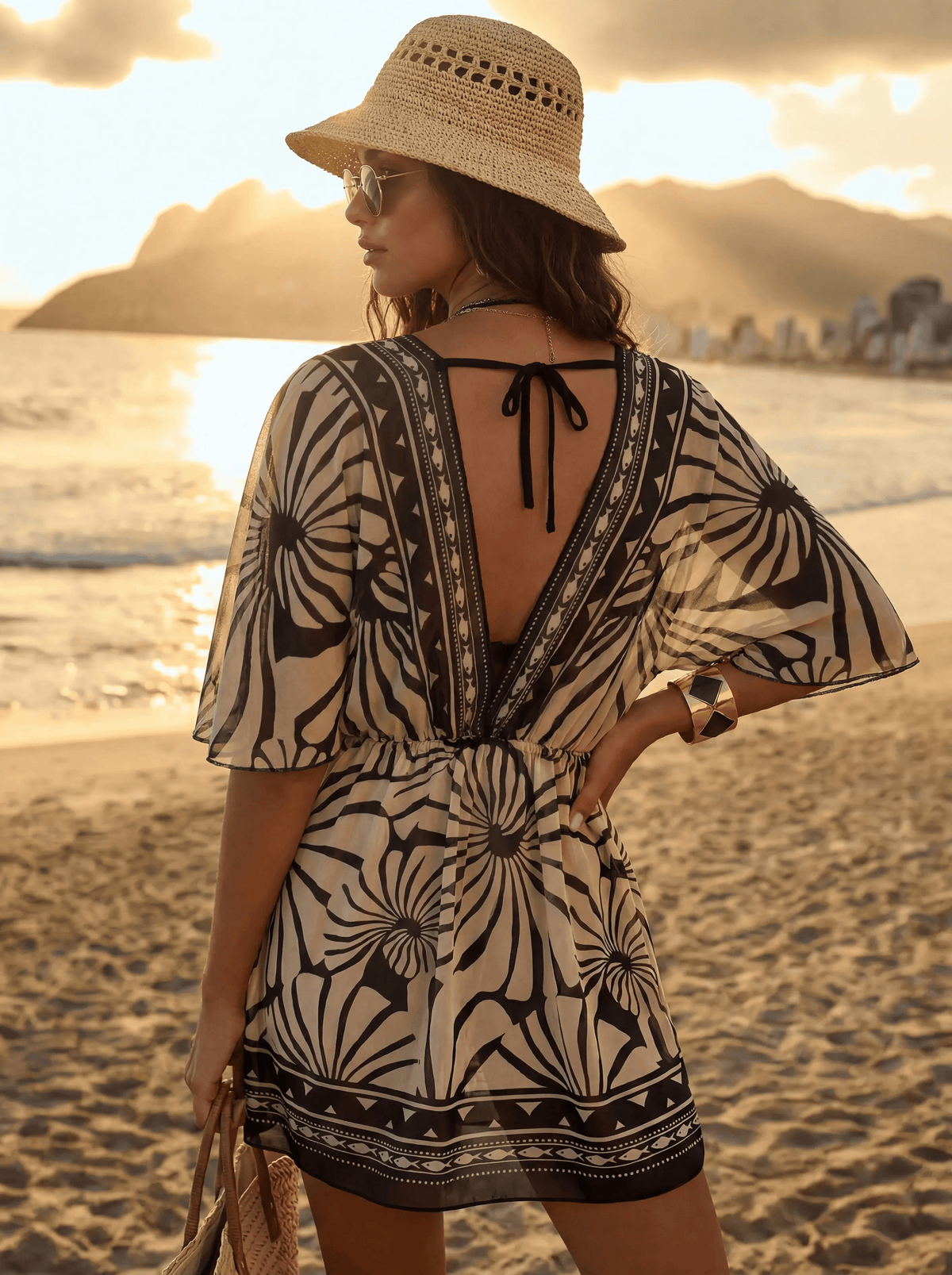 Salida de Playa Vestido Palmier - Talla M