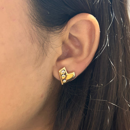 Aretes de Corazon Massiel